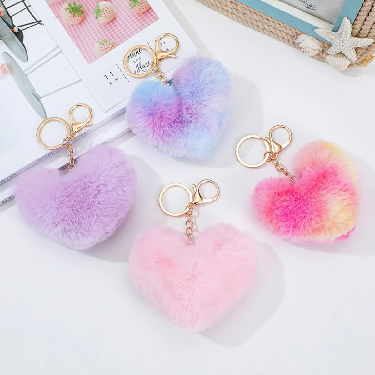 Fashion Animal Plush Bag Pendant Keychain 1 Piece