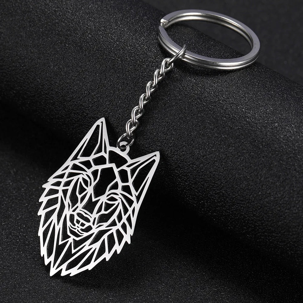 Fashion Animal Stainless Steel Plating Bag Pendant Keychain