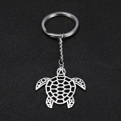 Fashion Animal Stainless Steel Plating Bag Pendant Keychain