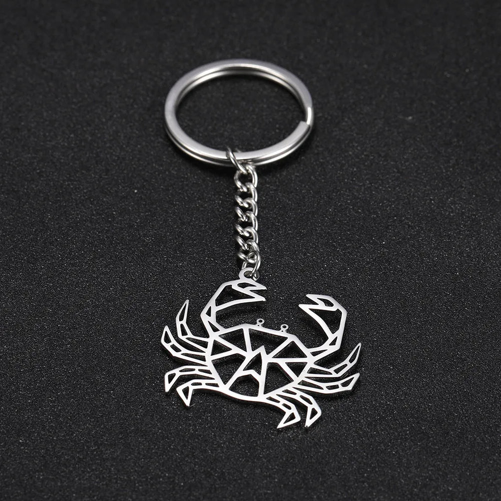 Fashion Animal Stainless Steel Plating Bag Pendant Keychain