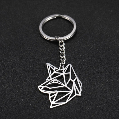 Fashion Animal Stainless Steel Plating Bag Pendant Keychain