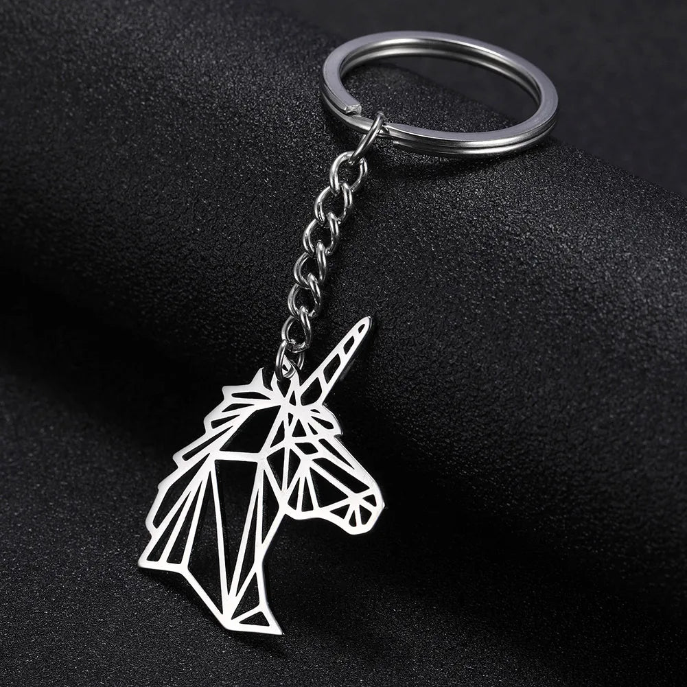 Fashion Animal Stainless Steel Plating Bag Pendant Keychain