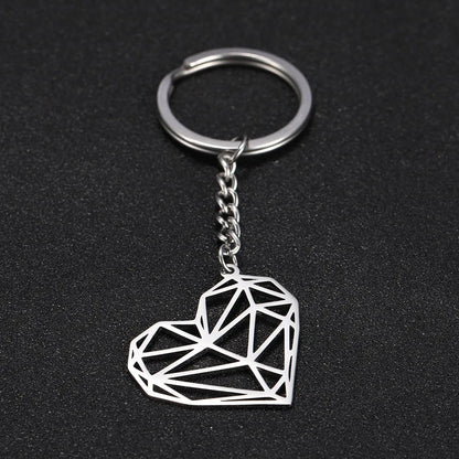 Fashion Animal Stainless Steel Plating Bag Pendant Keychain