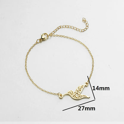 Fashion Animal 201 Stainless Steel 18K Gold Plated Bracelets In Bulk