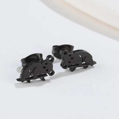 Fashion Animal Titanium Steel Ear Studs 1 Pair