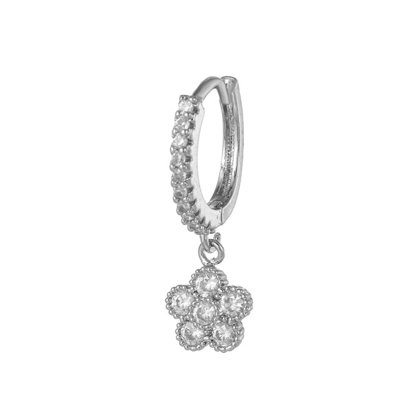 Fashion Animal Wings Copper Inlaid Zircon Drop Earrings 1 Piece