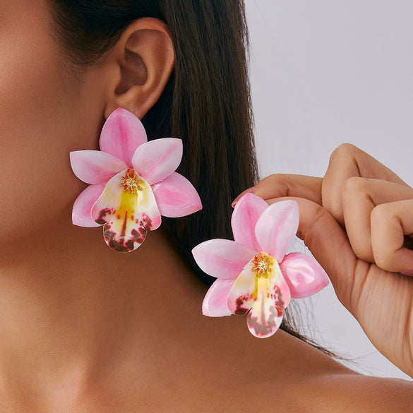 Fashion Artificial Flower Necklace Choker Handmade With Skin Wax Thread And Fabric Flowers