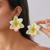Fashion Artificial Flower Necklace Choker Handmade With Skin Wax Thread And Fabric Flowers