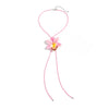 Fashion Artificial Flower Necklace Choker Handmade With Skin Wax Thread And Fabric Flowers