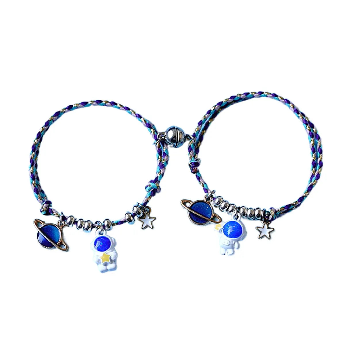 Fashion Astronaut Star Alloy Knitting Bracelets