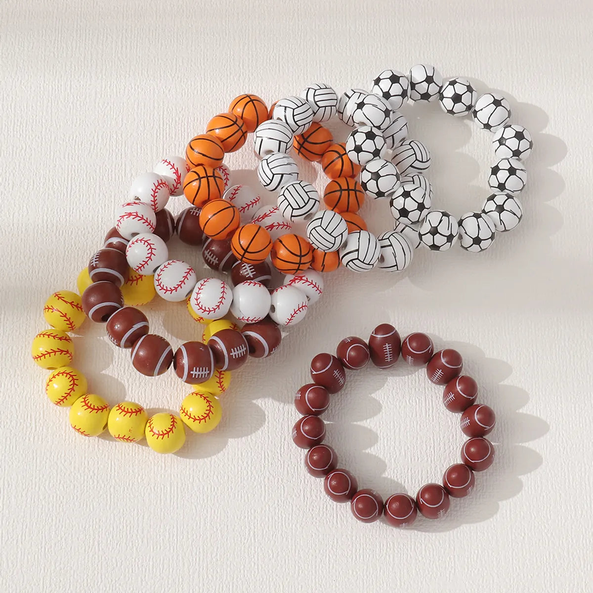 Fashion Ball Resin Beaded Unisex Bracelets 1 Piece