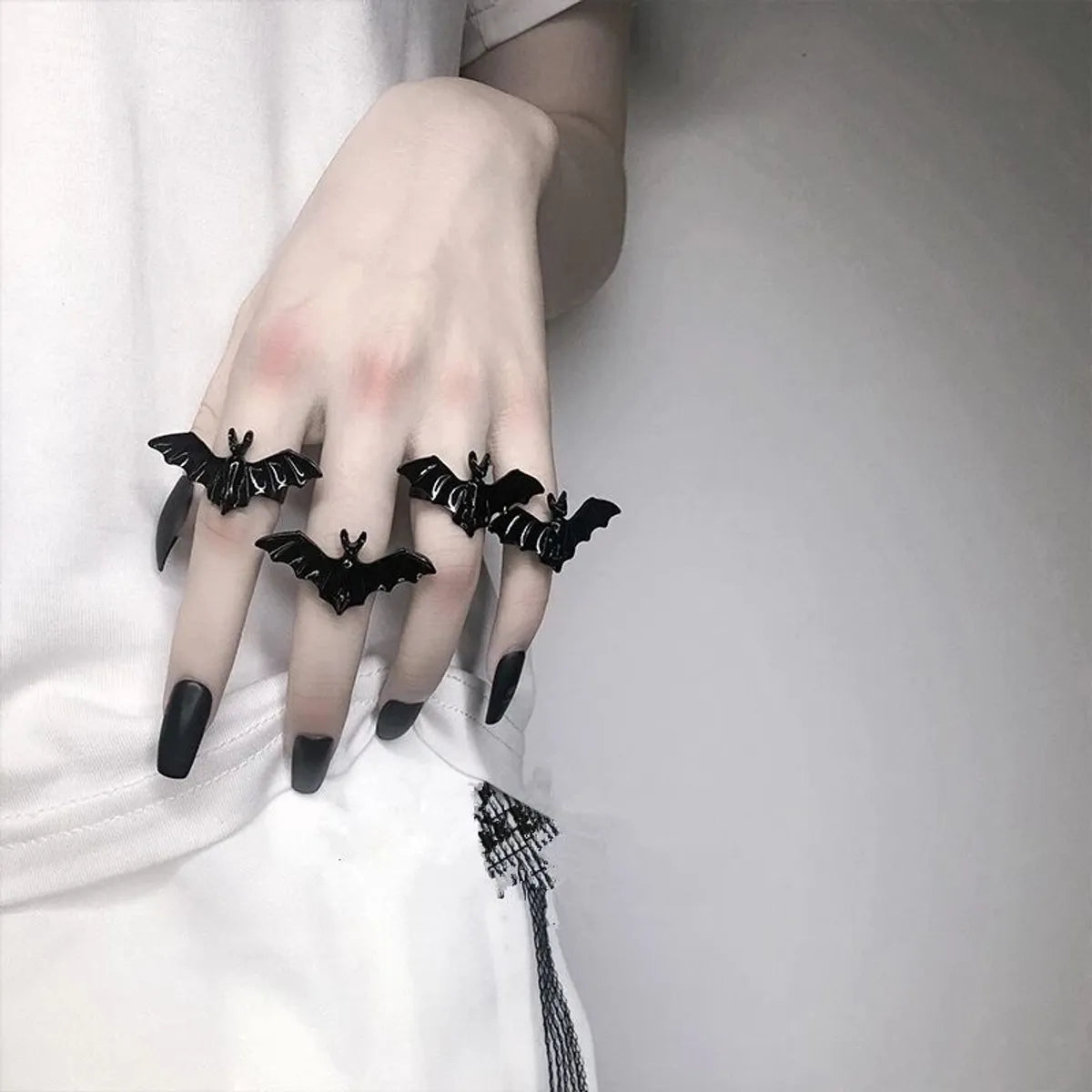 Fashion Bat Alloy Plating Unisex Rings 1 Piece