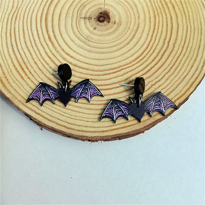 1 Pair Fashion Bat Arylic Earrings Ear Studs