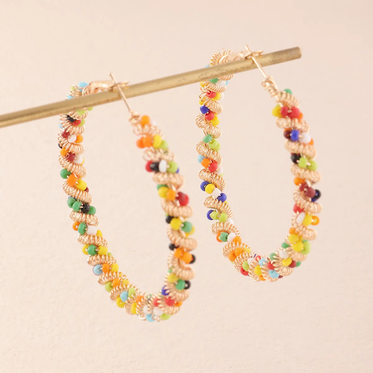 Fashion Beads Round Bohemian Big Earrings Wholesale Gooddiy