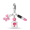 Fashion Beauty Charm Beads Diy Jewelry Accessories Bracelet Copper Silver Plated Dripping Oil