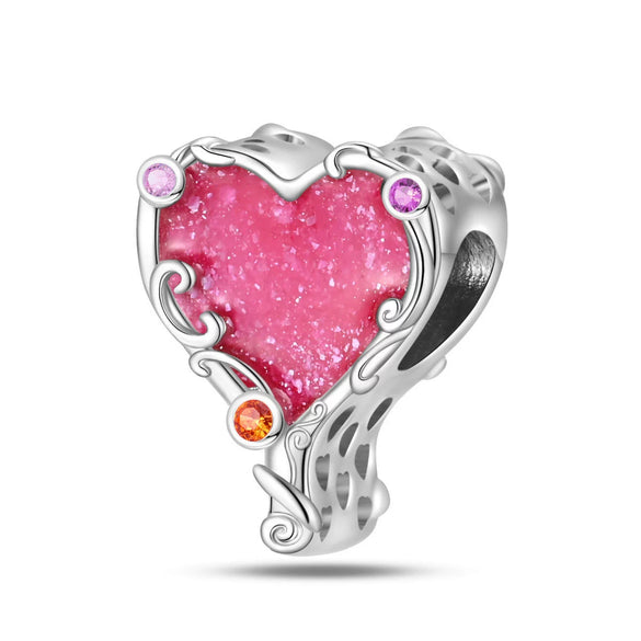 Fashion Beauty Charm Beads Diy Jewelry Accessories Bracelet Copper Silver Plated Dripping Oil