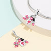 Fashion Beauty Charm Beads Diy Jewelry Accessories Bracelet Copper Silver Plated Dripping Oil