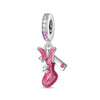 Fashion Beauty Charm Beads Diy Jewelry Accessories Bracelet Copper Silver Plated Dripping Oil