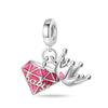 Fashion Beauty Charm Beads Diy Jewelry Accessories Bracelet Copper Silver Plated Dripping Oil