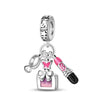 Fashion Beauty Charm Beads Diy Jewelry Accessories Bracelet Copper Silver Plated Dripping Oil