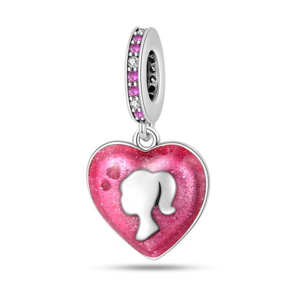 Fashion Beauty Charm Beads Diy Jewelry Accessories Bracelet Copper Silver Plated Dripping Oil