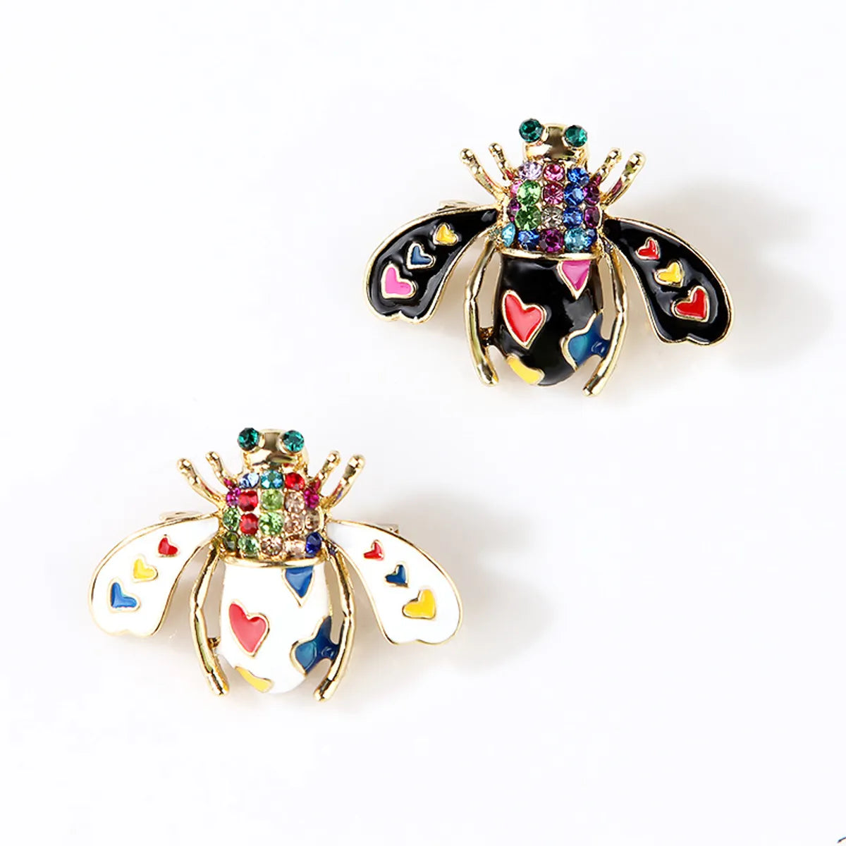 Fashion Bee Alloy Plating Artificial Rhinestones Women'S Brooches