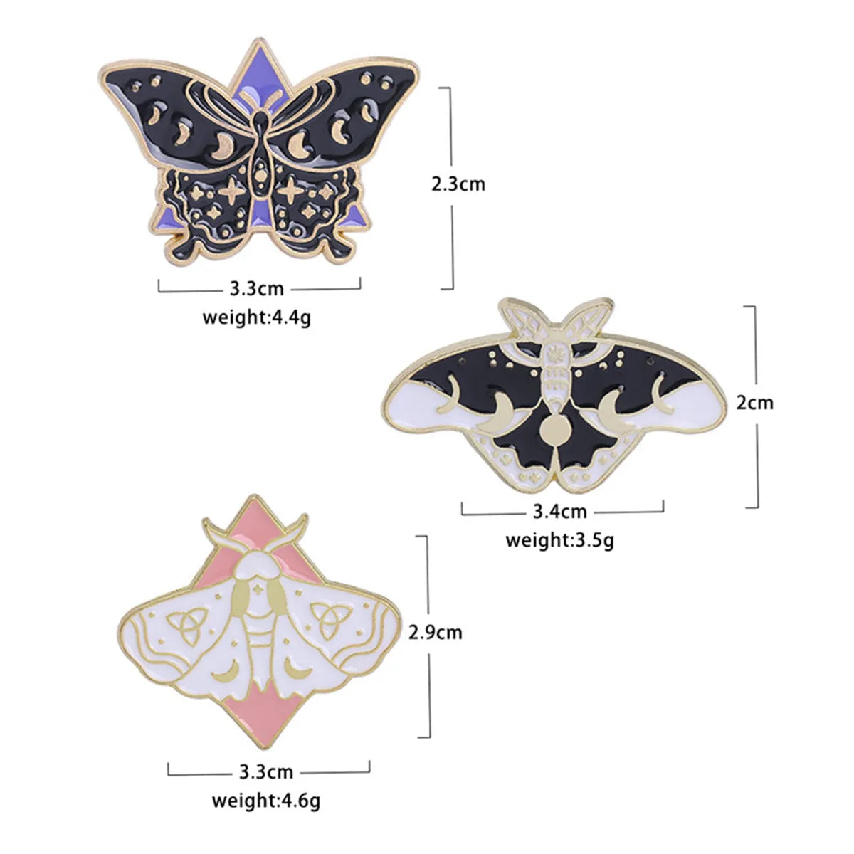 Fashion Bee Butterfly Alloy Metal Spray Paint Enamel Plating Unisex Brooches