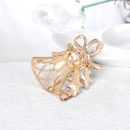 Fashion Bell Alloy Inlay Rhinestones Brooches