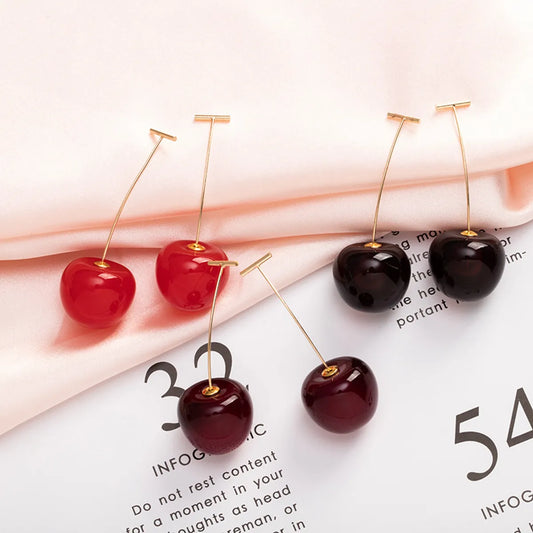 Fashion Berry Cherry Korean Simple Hot-Saling Earrings Wholesale