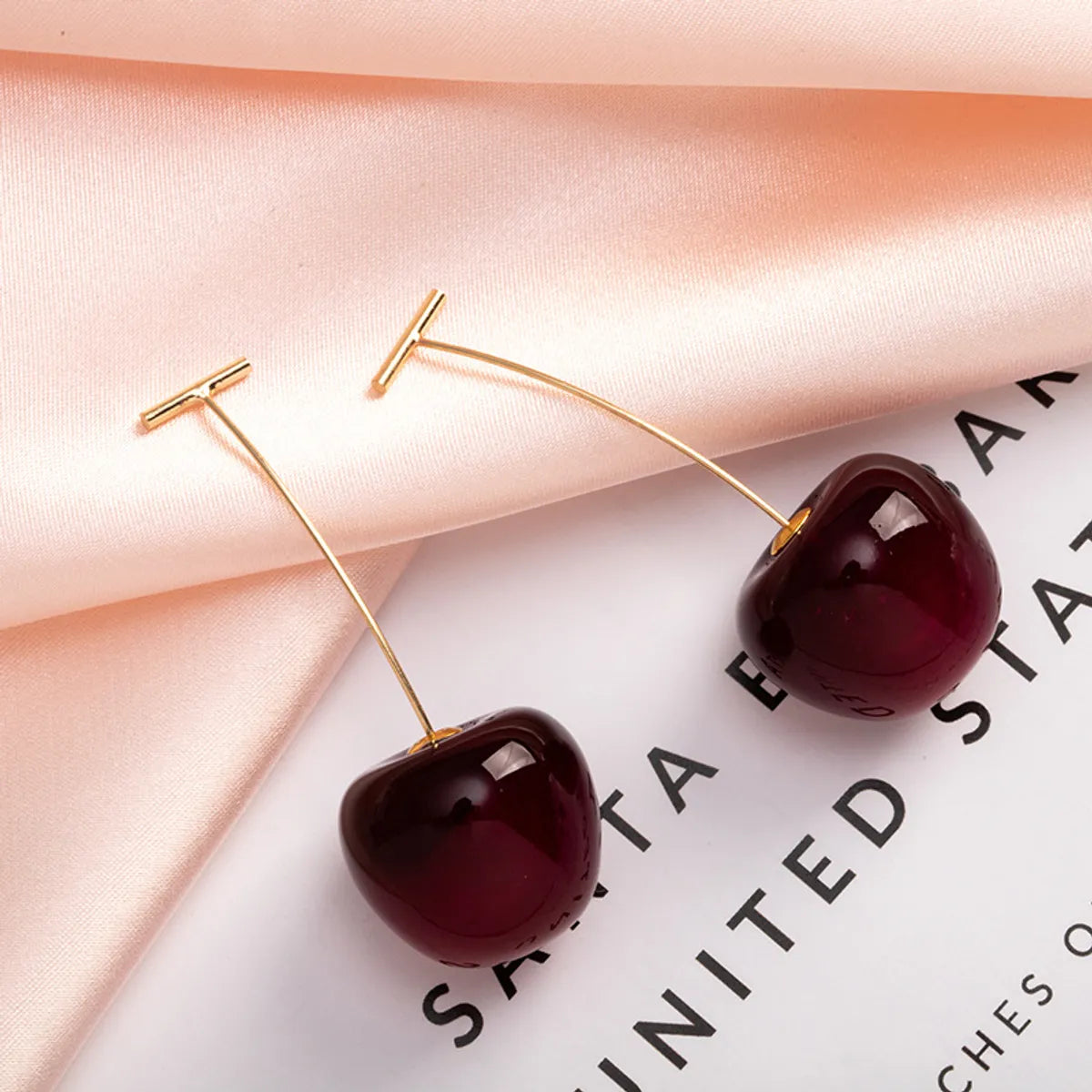 Fashion Berry Cherry Korean Simple Hot-Saling Earrings Wholesale