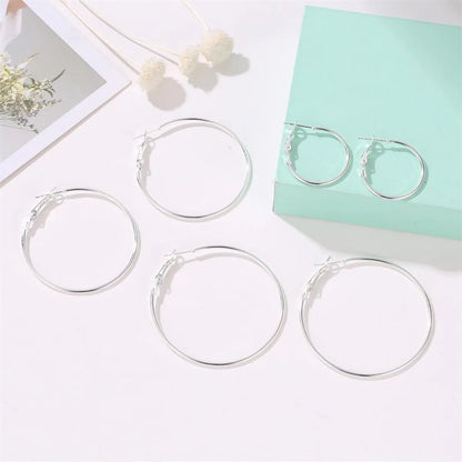 Fashion Geometric Plating Alloy No Inlaid Earrings