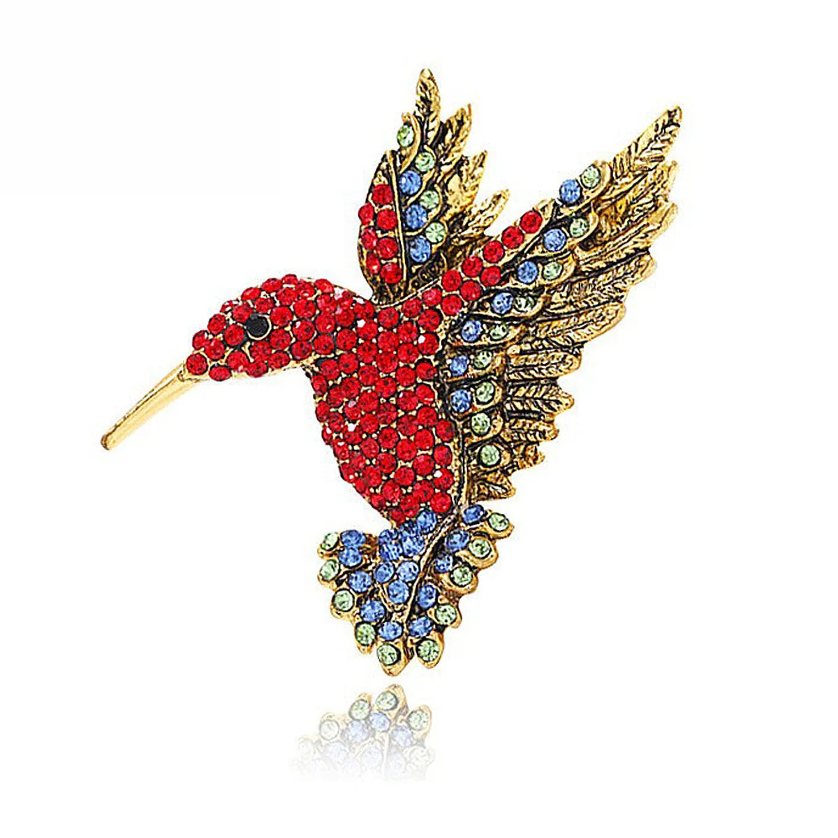 Fashion Bird Alloy Plating Rhinestones Unisex Brooches