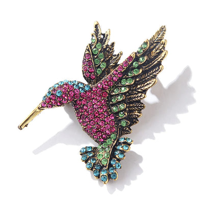 Fashion Bird Alloy Plating Rhinestones Unisex Brooches