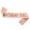 Fashion Birthday Etiquette Belt Shoulder Strap In Sade With Printing Light Blue Pink
