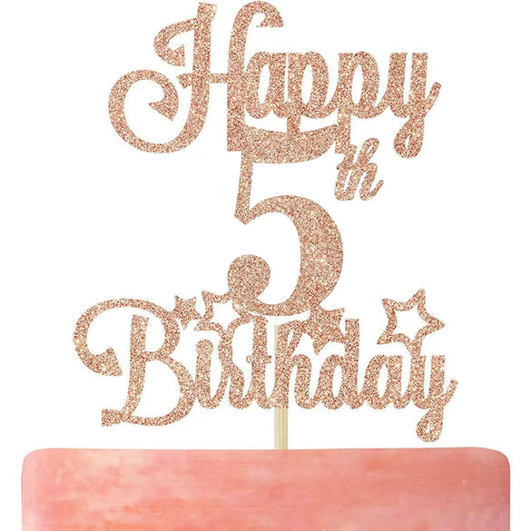 Fashion Birthday Party Dress Ins Glitter Plugin Paper Card