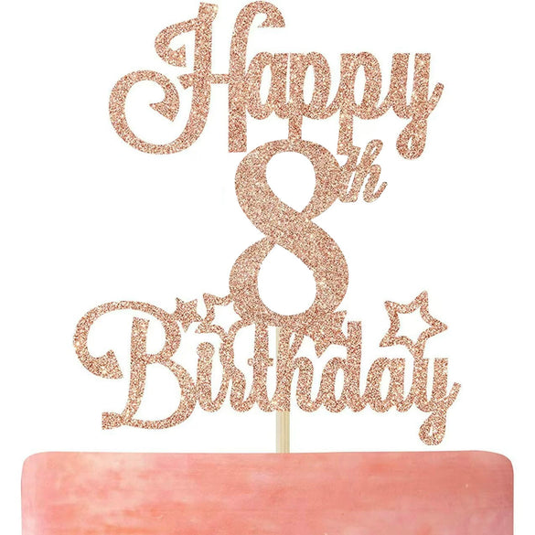 Fashion Birthday Party Dress Ins Glitter Plugin Paper Card