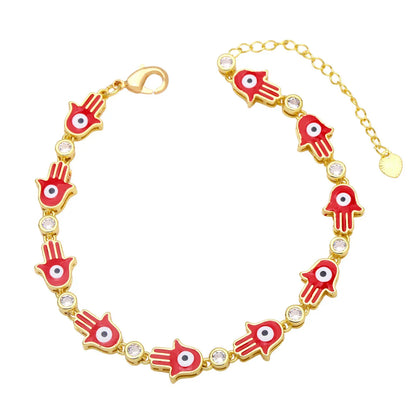 Fashion Bohemian Color Bracelet Creative Palm Demon Eye Bracelet