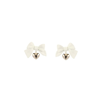 Fashion Bow Knot Alloy Stoving Varnish Drop Earrings