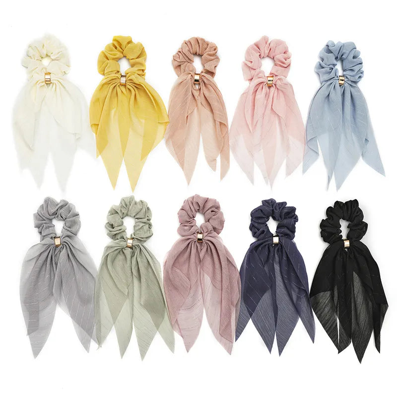 Fashion Bow Knot Cloth Handmade Hair Tie 1 Piece