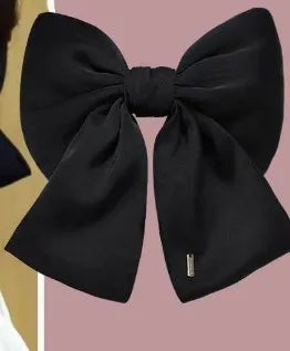 Fashion Bow Knot Cloth Inlay Artificial Gemstones Hair Clip 1 Piece