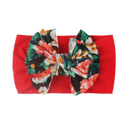 Fashion Bow Knot Nylon Printing Hair Band