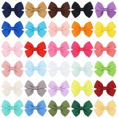 Fashion Bow Knot Polyester Rib Hair Clip 1 Piece