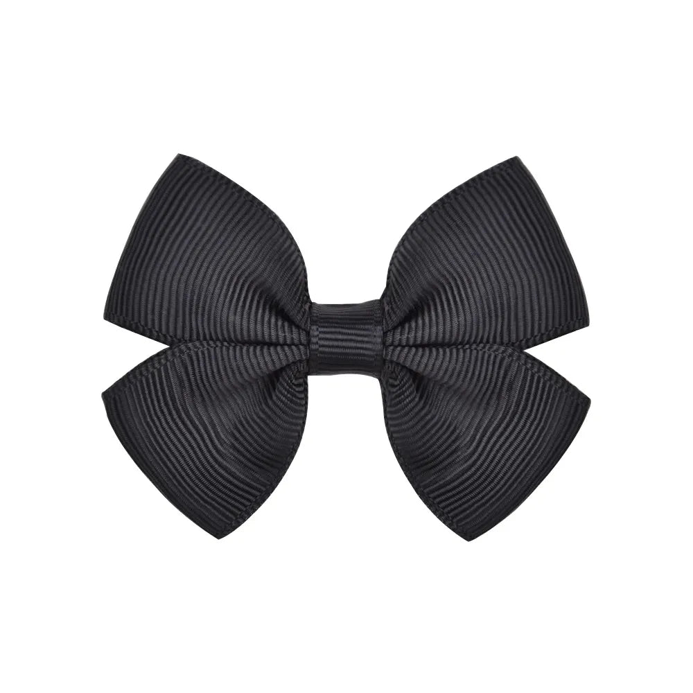 Fashion Bow Knot Polyester Rib Hair Clip 1 Piece