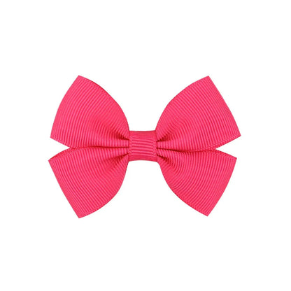 Fashion Bow Knot Polyester Rib Hair Clip 1 Piece