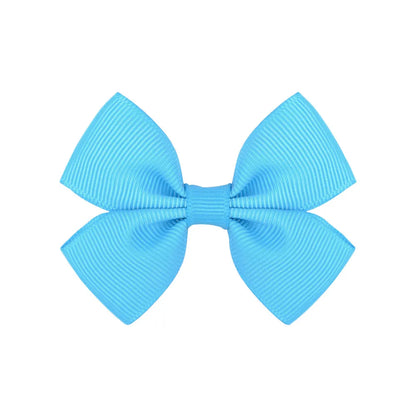 Fashion Bow Knot Polyester Rib Hair Clip 1 Piece