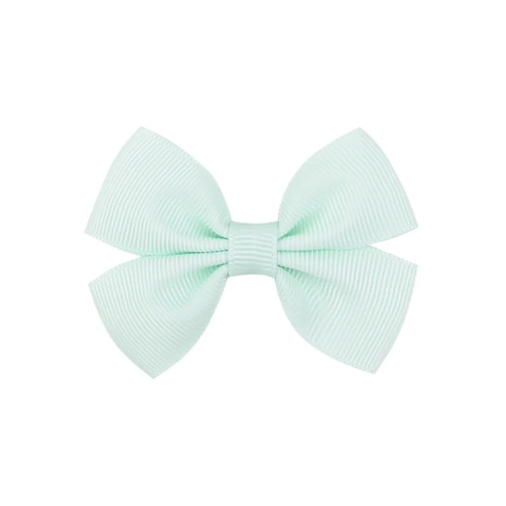 Fashion Bow Knot Polyester Rib Hair Clip 1 Piece