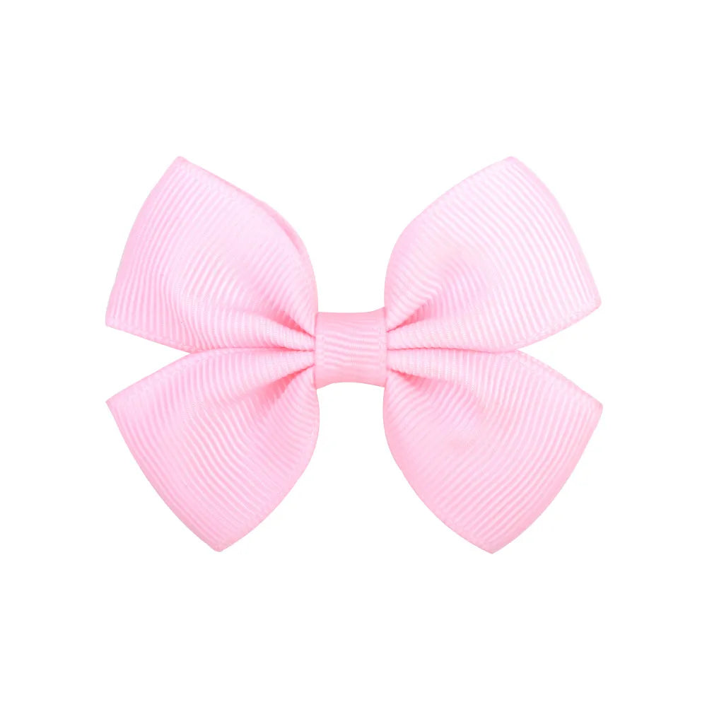 Fashion Bow Knot Polyester Rib Hair Clip 1 Piece