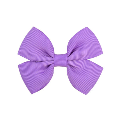 Fashion Bow Knot Polyester Rib Hair Clip 1 Piece