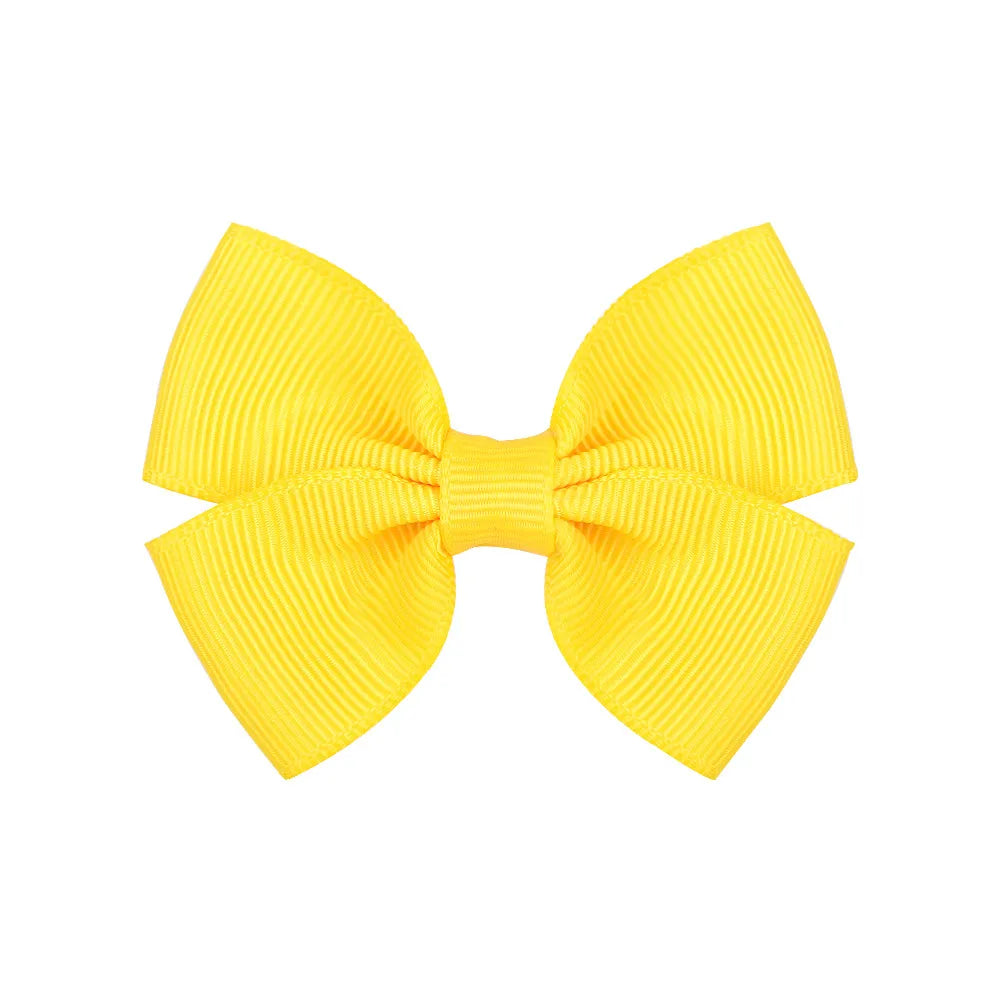 Fashion Bow Knot Polyester Rib Hair Clip 1 Piece