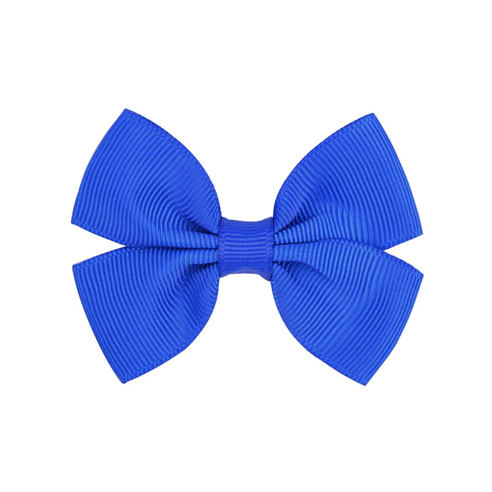 Fashion Bow Knot Polyester Rib Hair Clip 1 Piece